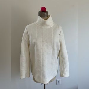 COS white sweater, astronaut style. Size large.